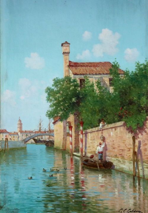 Charles Clement Calderon  (1870–1906) Oil Painting
