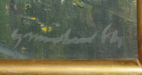 fig 1. Large Abstract lanscape Oil painting