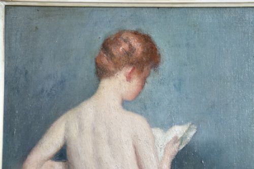fig 2. Leon Galand (1872-1960) Oil Painting