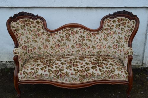 A Victorian Mahogany Double-ended Sofa