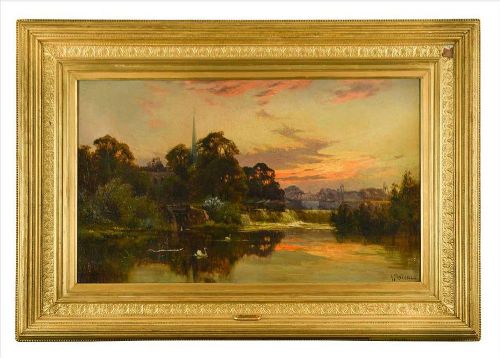 Huge Alfred Fontville De Breanski Jnr. (British 1877-1945) Oil Painting