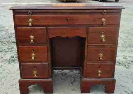 George III Mahogany Kneehole Desk