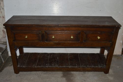 18th Century Oak Bench Dresser