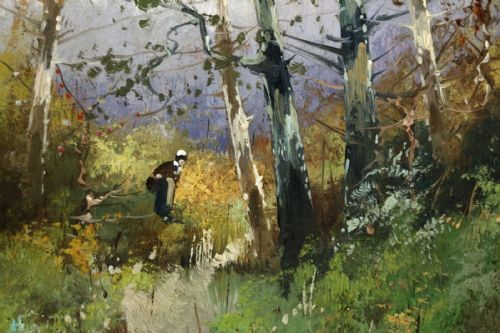 fig 1. Eugene Galien Laloue (1854-1941) Pair oil paintings