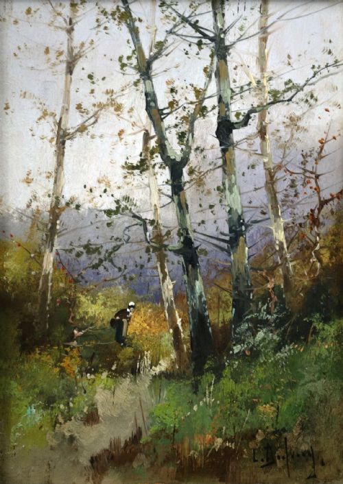 fig 3. Eugene Galien Laloue (1854-1941) Pair oil paintings