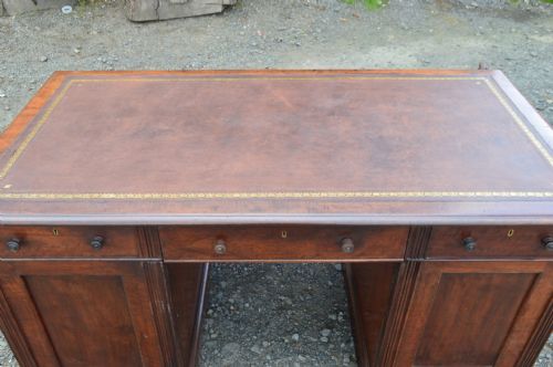 fig 1. Early Victorian Mahogany Partners Desk.