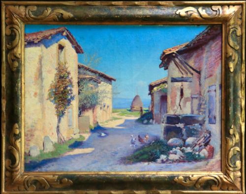 fig 1. Charles Theodore Bichet (1823-1929) Oil painting