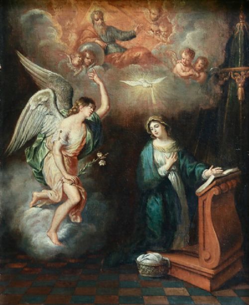 A Large 17th Century French Old Master Oil Painting