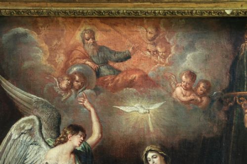 fig 1. A large 17th century French Old master oil painting