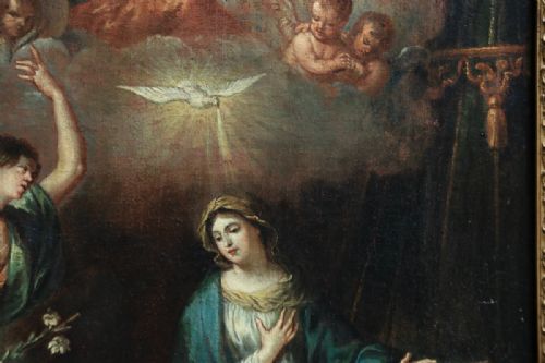 fig 2. A large 17th century French Old master oil painting