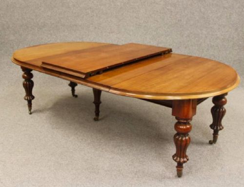 A Fine Large Victorian Mahogany Extending Dining Table