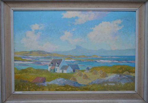Large Tom H Shanks R.s.w.  R.g.i. (Arisaig) West Coast Scotland. Oil Painting