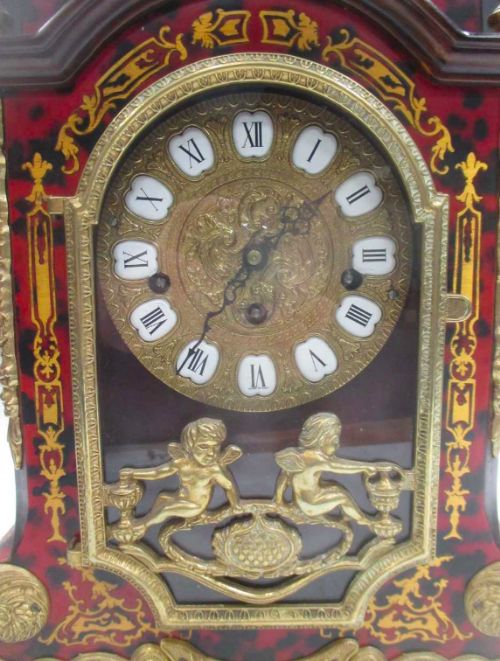 fig 1. A early 20th century FHS Boulle Bracket clock clock.