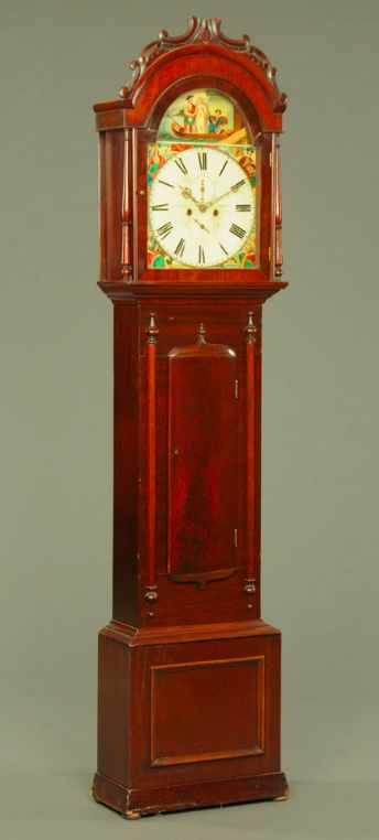 A William IV Mahogany 8 Day Scottish Longcase Clock.
