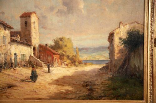 fig 1. Large Antoine Bouvard (1870-1956) Oil painting