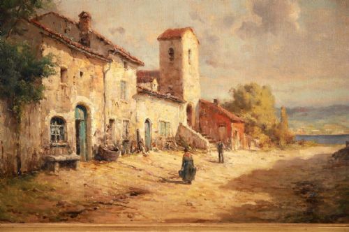 fig 2. Large Antoine Bouvard (1870-1956) Oil painting
