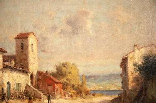 fig 3. Large Antoine Bouvard (1870-1956) Oil painting