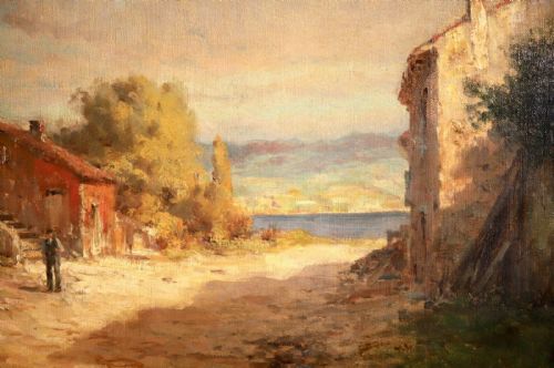 fig 5. Large Antoine Bouvard (1870-1956) Oil painting