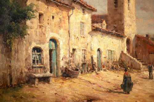 fig 6. Large Antoine Bouvard (1870-1956) Oil painting