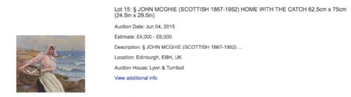 PAIR JOHN MC GHIE 18671952 SCOTTISH OIL PAINTINGS - ADDITIONAL PHOTO 12