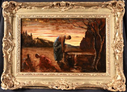ALEXANDRE DECAMPS 18031860 OIL PAINTING