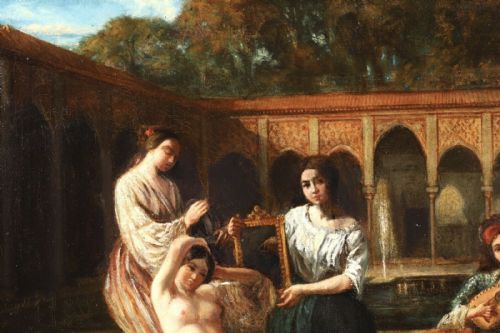 fig 1. JULES ANTOINE PELLETIER (1825–1887) Oil painting