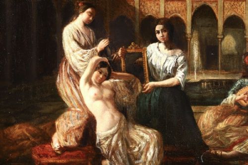 fig 2. JULES ANTOINE PELLETIER (1825–1887) Oil painting