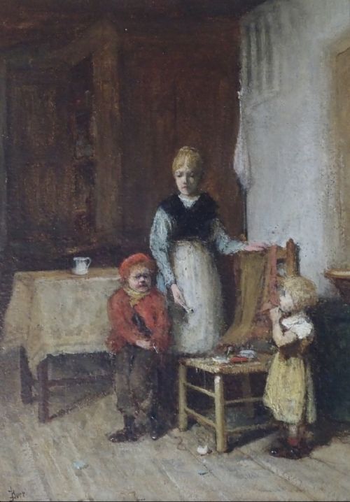 John P Burr Rba (Scottish 1831-1893) Oil Painting