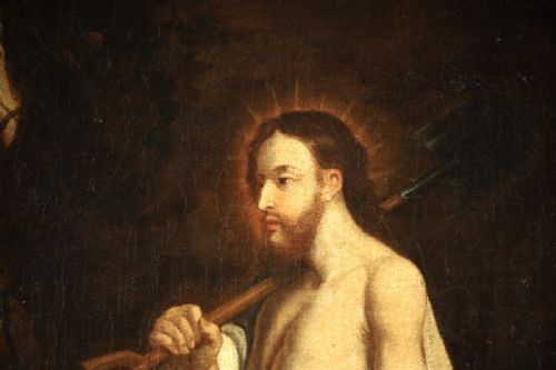 fig 2. Large 17th century Old master Oil painting. Christ appearing to Mary Magdalene