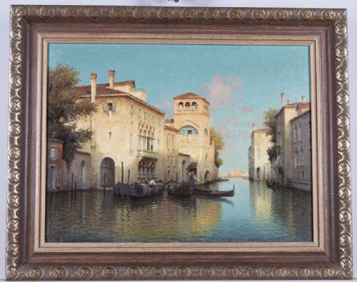 fig 1. Antoine Bouvard. Venice Oil painting
