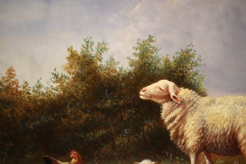 AFTER EUGENE VERBOECKHOVEN 18151893 OIL PAINTING - ADDITIONAL PHOTO 2
