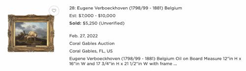 AFTER EUGENE VERBOECKHOVEN 18151893 OIL PAINTING - ADDITIONAL PHOTO 12