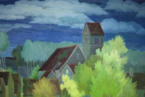 HUGE HENRI THERME19001973 OIL PAINTING - ADDITIONAL PHOTO 2