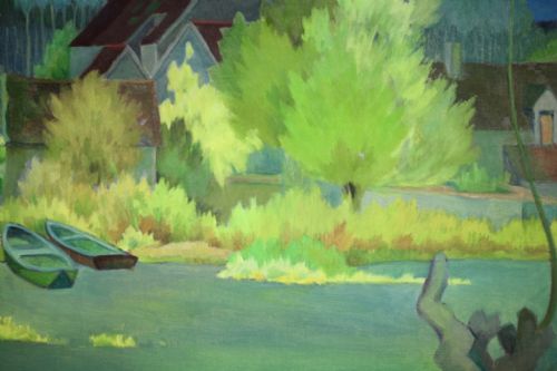 HUGE HENRI THERME19001973 OIL PAINTING - ADDITIONAL PHOTO 8