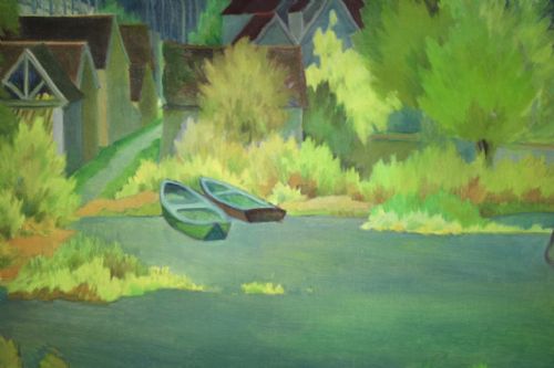 HUGE HENRI THERME19001973 OIL PAINTING - ADDITIONAL PHOTO 9