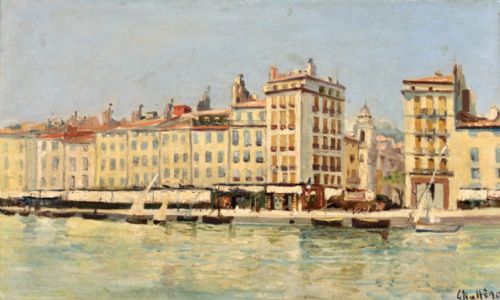 Louis  Nattero  (1876-1915) Toulon France. Oil Painting.
