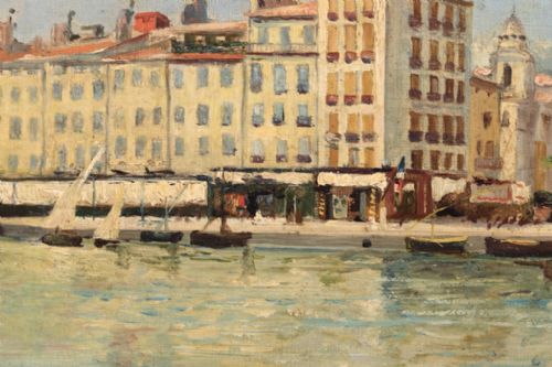 fig 1. LOUIS NATTERO (1876-1915) Toulon France. Oil painting.