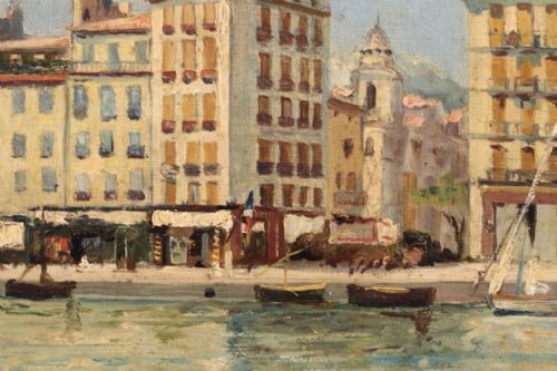 fig 2. LOUIS NATTERO (1876-1915) Toulon France. Oil painting.