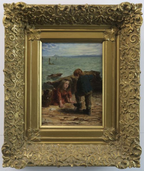 John Burr R.o.i.  R.b.a.  A.r.w.s. Scottish  ( 1831 - 1893 ) Oil Painting