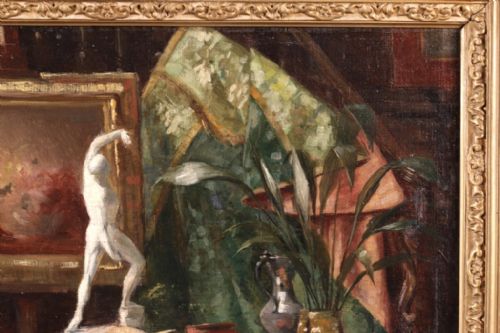 fig 1. ALBERT EUGENE LECHAT Oil Painting ( 1863 – 1918 )