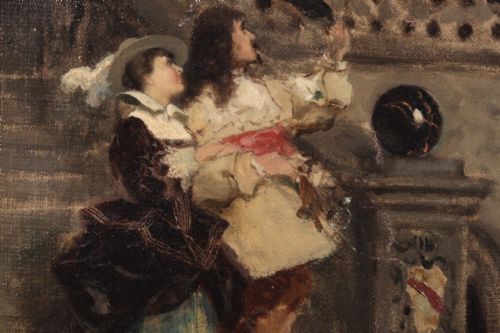 fig 6. TITO CONTI Oil Painting ( 1842 - 1924 )