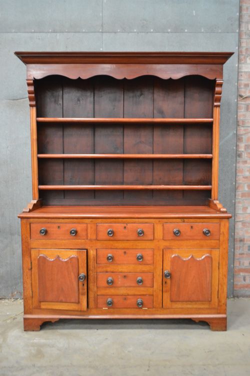 Victorian Mahogany Plate Rack Dresser