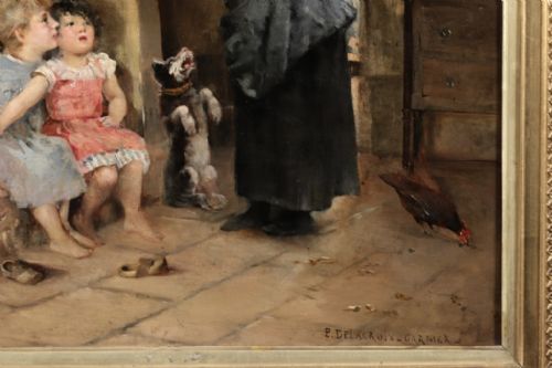 PAULINE DELACROIX GARNIER 1863 1912 OIL PAINTING - ADDITIONAL PHOTO 7
