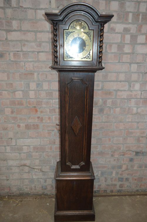 1920s Oak Grandmother Clock