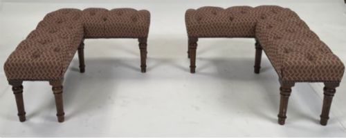 A Pair of Victorian Fire Surround Benches