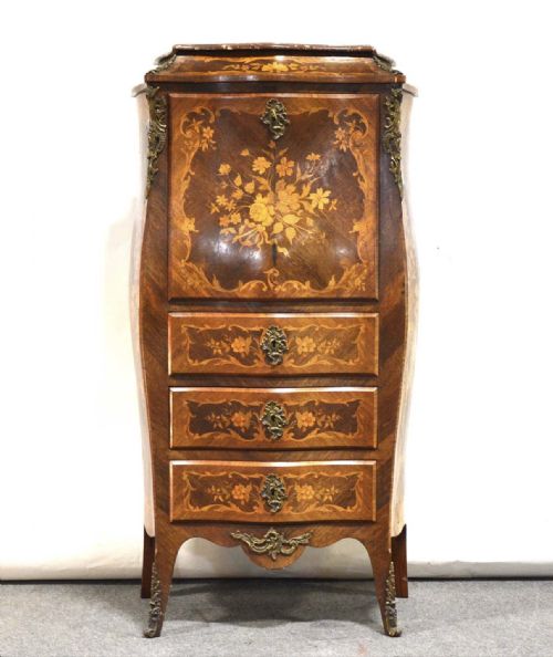 19th Century French Kingwood and Marquetry Escritoire
