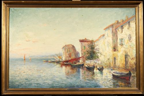 fig 1. Huge Italo Giordani (1858-1928) Oil painting