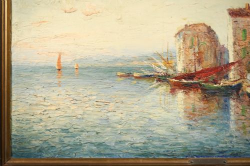 fig 5. Huge Italo Giordani (1858-1928) Oil painting