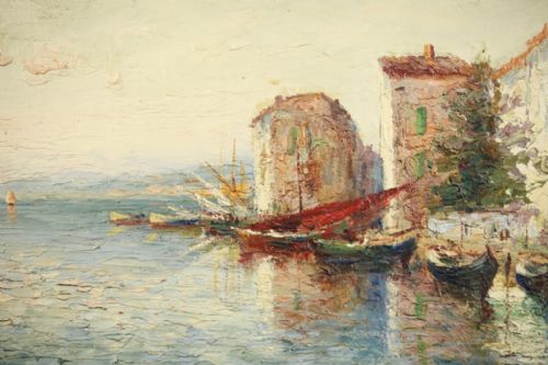 fig 7. Huge Italo Giordani (1858-1928) Oil painting
