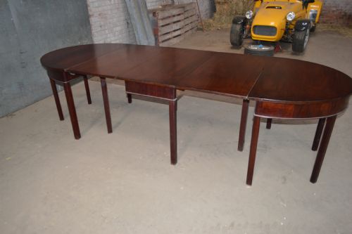 Large Georgian D End Dining Table